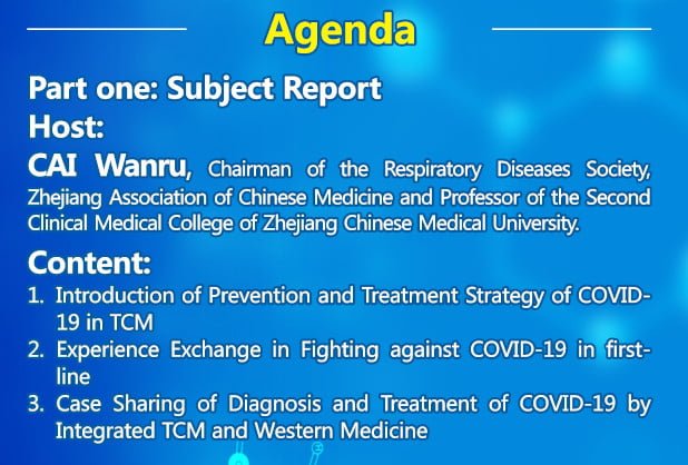 Conferência On-line: Tratamento e Prevenção da COVID19